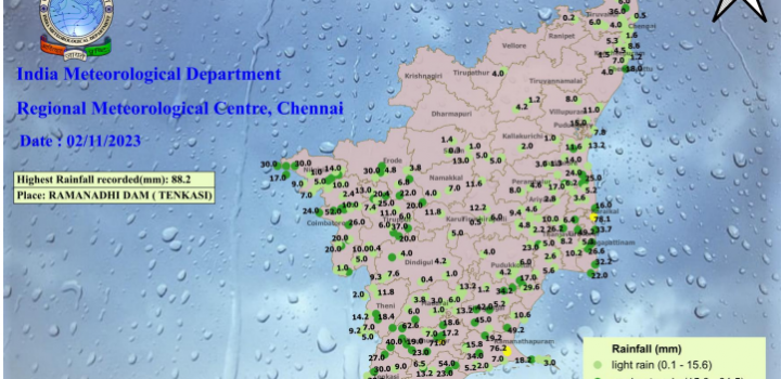 FORECAST & WARNINGS FOR TAMILNADU AND PUDUCHERRY FOR NEXT FIVE DAYS
